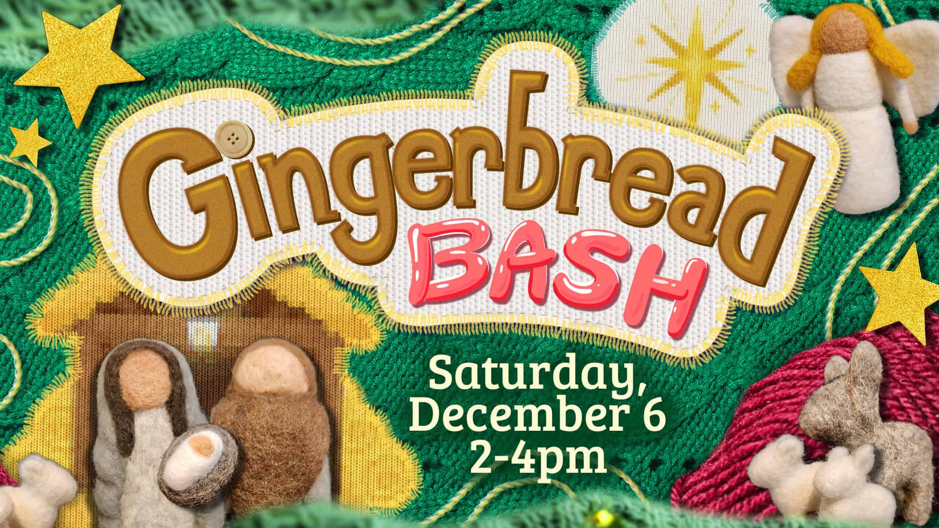Gingerbread Bash - Title Slide alt